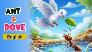 The Ant and the Dove Story l English Moral Story for Children