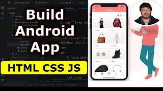 How to Make or Create an App with HTML CSS & JavaScript in Android Studio in 2024