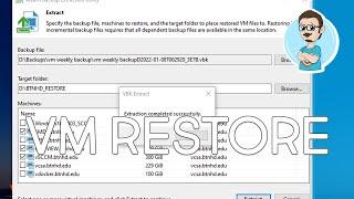 Extract VMs from Veeam Backup to Import into VMware Workstation!