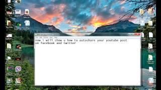 Auto Share  Youtube Video To Facebook And Twitter