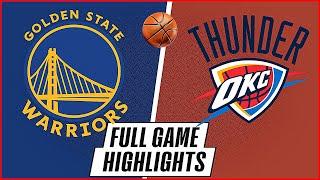 WARRIORS  vs  THUNDER @Paycom Center  | November 10, 2024 | Full Game Highlights | 2K24 Rosters 2K25