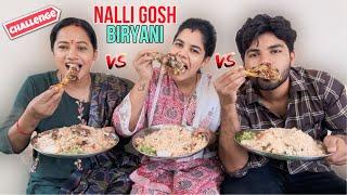 Eating Nalli gosh biryani challenge with my mom and sis #foodchallenge #funny #youtube