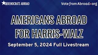 Americans Abroad for Harris-Walz - Live