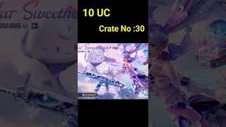 Glacier Scarl Crate opening for 10 UC BGMI #bgmi #bgmilive #bgmishorts #luckycrateopening