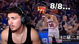 Curry Went 8/8 From 3... Warriors Hater Reacts 76ERS at WARRIORS | FULL GAME HIGHLIGHTS