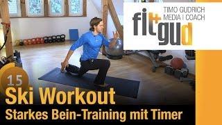 Bein -Training & Ski - Workout - Training zu Hause mit Timer