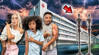 We Survived 24 hours in a Haunted Hospital” “SCARY” Dream Home