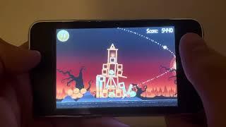 Angry Birds Halloween (iOS, Version 1.0.0) on my iPod touch 2nd gen (8GB, MC, iOS 3.1.2) - Part 1