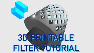 Cylindrical Pattern 3D Printable Filter Shapr3D iPad Tutorial