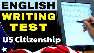 Writing Test Practice: Sentences Using Official USCIS Vocabulary| US Citizenship | Written Exam