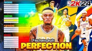 *NEW* THE MOST PERFECT POINT GUARD BUILD IN NBA 2K24! ALL AROUND SUPERSTAR BUILD!