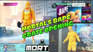 Mortal opening BAPE crate | pubg mobile crate opening by Soul Mortal