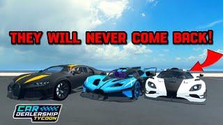THESE CARS WILL NEVER COME BACK TO THE LIMITED SHOP IN Car dealership tycoon?! | Mird CDT