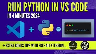 How to Run Python in Visual Studio Code | BlackBox AI Extension | Python Version Switch