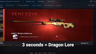 He Got A Dragon Lore in 3 Seconds...