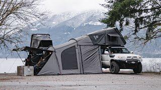 SilentFamily with Friends: Perfect Winter Escape with iKamper Annex Plus [Camping, Relaxing, ASMR]