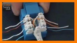 How to Cable a Computer Jack, RJ45, Cat.5E, Cat6, Cat6A, cat7, Cat8