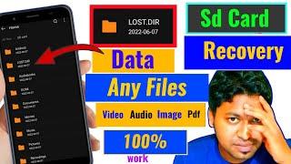 Lost.Dir File Recover || corrupted Sd Card data recovery || Video/Image/audio/pdf file recovery.