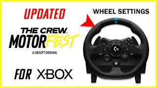 THE CREW MOTORFEST Logitech G923 Best Wheel Settings for Xbox - Realistic Feel