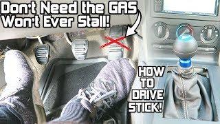 How to Drive a MANUAL Stick Shift! How NOT to STALL on your First Try! *SUPER EASY TRICK*