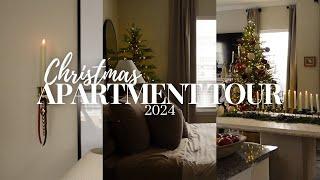 Christmas Apartment Tour 2024 | Classic & traditional | Deep red/burgundy decor