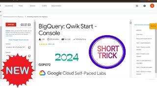 BigQuery: Qwik Start - Console || 2024 || #GSP072 #qwiklabsarcade2024 #arcadegooglecloud