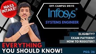 Infosys Eligibility & Exam Pattern: Detailed Analysis! | Systems Engineer | PGS: 26