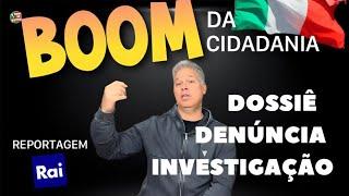 REPORTAGEM SOBRE O BOOM DA CIDADANIA NA TV ITALIANA RAI  Feita no Brasil e Itália