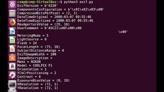 How To read EXIF data of an image in python