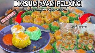 DIMSUM PELANGI AYAM UDANG TAMPILAN BEDA //TIPS TETAP EMPUK MESKIPUN DINGIN #dimsum#niahermanto