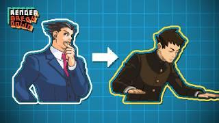 How to Pixel Art Like Ace Attorney | Render Breakdown