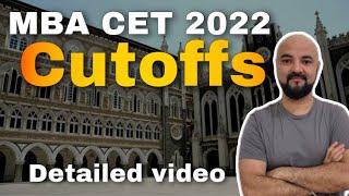 MBA CET 2022 Cutoffs Detailed Video