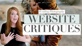 Wedding Photography Website Critiques! SMALL Changes that Make a HUGE Difference!