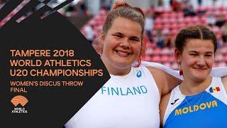 Women's Discus Throw Final - World Athletics U20 Championships Tampere 2018