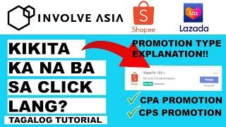 KIKITA KA NA SA CLICK LANG? | INVOLVE ASIA PROMOTION TYPE EXPLANATION TAGALOG | #CPA #CPS #CPC