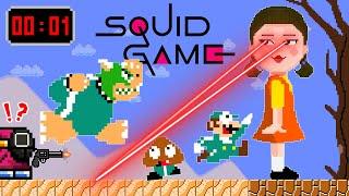 Mario Wonder But Mario and Friends Can Escapes Squid Game Challenge? | ADN MARIO GAME