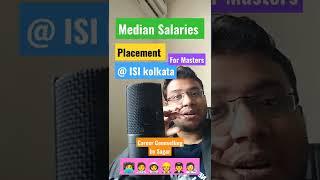 Median Salaries for Masters in ISI kolkata