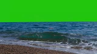 ocean waves green screen, sea green screen video free