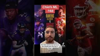 Chiefs ML -148 vs Ravens! #nfl #sportsbetting #chiefs #ravens