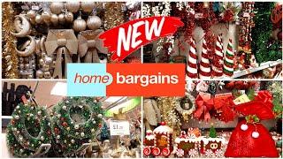 HOME BARGAINS CHRISTMAS DECOR !  | COME SHOP WITH ME 2022 | NEW IN HOME BARGAINS