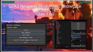 GTA 5 Newway Mod Menu Showcase UNDETECTED GTA5 1.60 + 500mil LOOP!