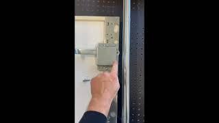 How to properly install a garage door slide lock? #garagedoors #locksmith #garagedooropenerrepair