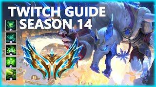 HOW TO PLAY TWITCH IN SEASON 14 JUNGLE (AP BUILD/ONE SHOT)