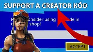 Hogyan Lehet Support A Creator Kódod 