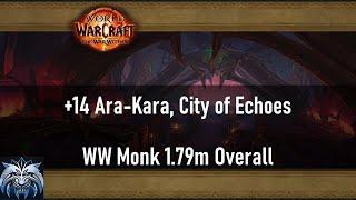 Windwalker Monk Ara-Kara, City of Echoes +14 | 1.79M Overall | TWW Season 1