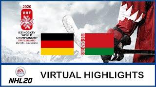 NHL 20 | IIHF Worlds 2020 | Germany - Belarus | Virtual Highlights