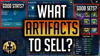 RAID: Shadow Legends | What Artifacts to sell and how to use the Artifact filter to speed it up!