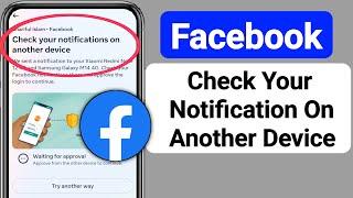 Check Your Notifications On Another Device Facebook | Facebook Login Code Problem