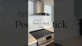 Renter Friendly Peel and Stick Subway Tile for Kitchen