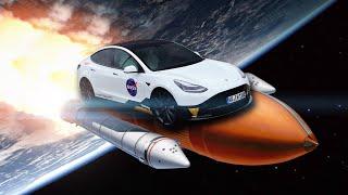 Mein Tesla Model 3 ist jetzt ein Spaceshuttle!  (neue Folierung)